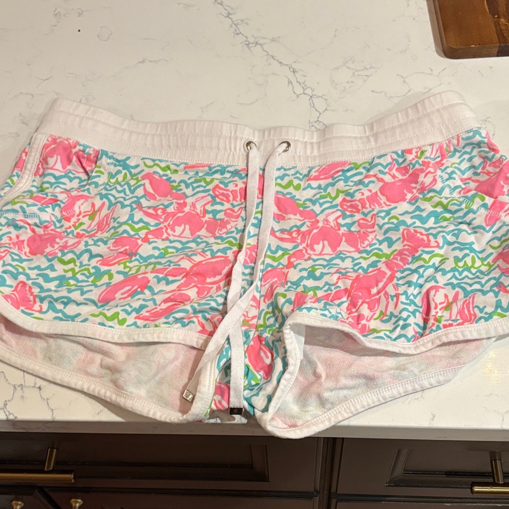 Colorful Crab Print Shorts